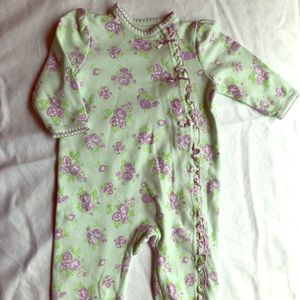 Baby girl Little Me footie pajamas 9mo